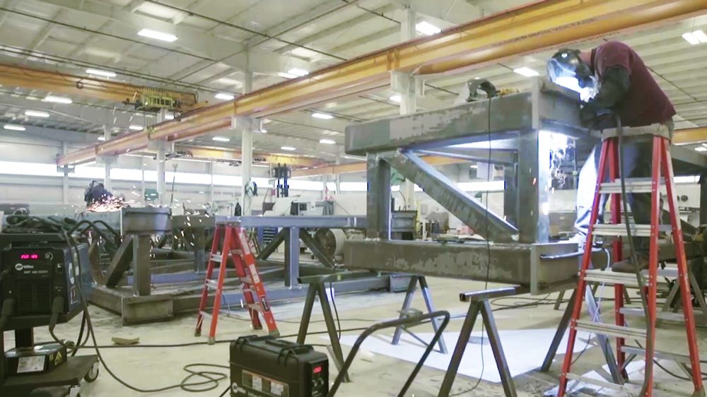 Steel welding and fit-up operations